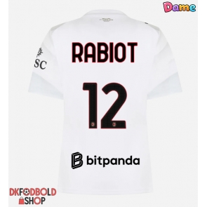 AC Milan Adrien Rabiot #12 Udebanetrøje Dame 2026-27 Kort ærmer AC Milan Adrien Rabiot #12 Udebanetrøje Dame 2026-27 Kort ærmer